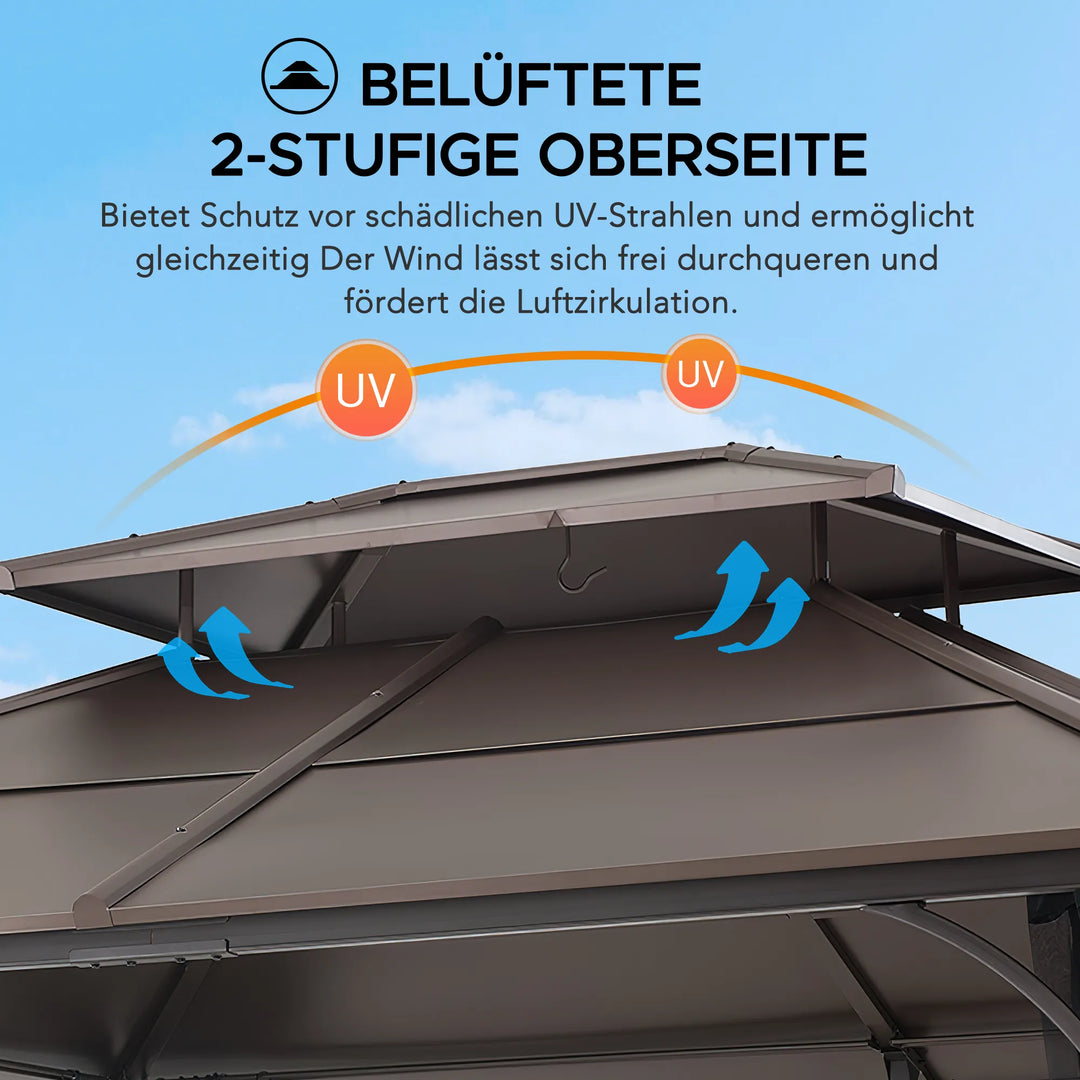 KALDI Steel Gazebo 307cm x 366cm