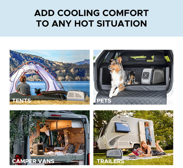 Portable Klimaanlage für Outdoorzelte und den Innenbereich