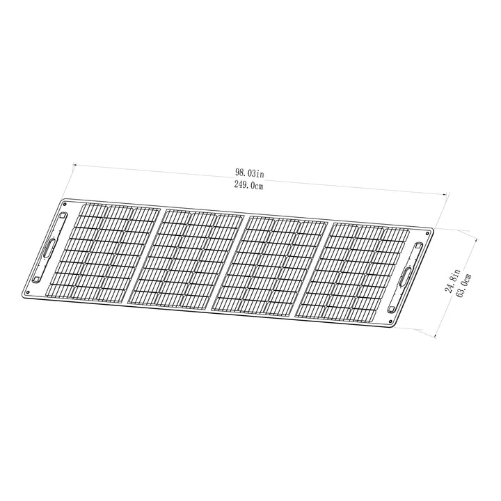 Zusammenklappbares tragbares Solarpanel 226W