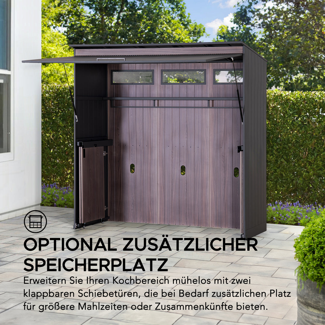 Gartenhaus MAMBO für Outdoor Küche - 94cm x 220cm