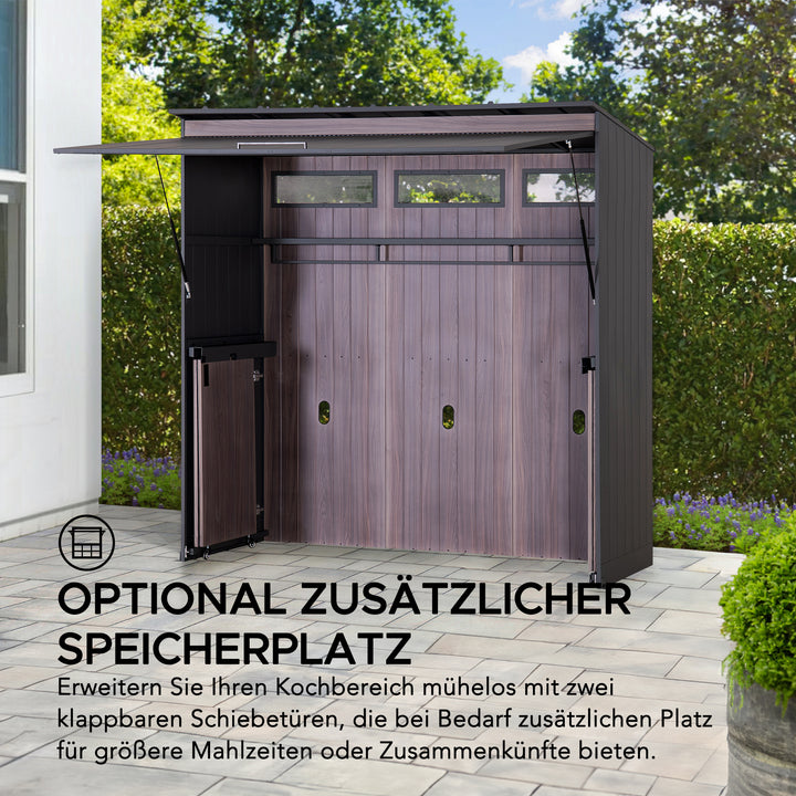 Gartenhaus MAMBO für Outdoor Küche - 94cm x 220cm
