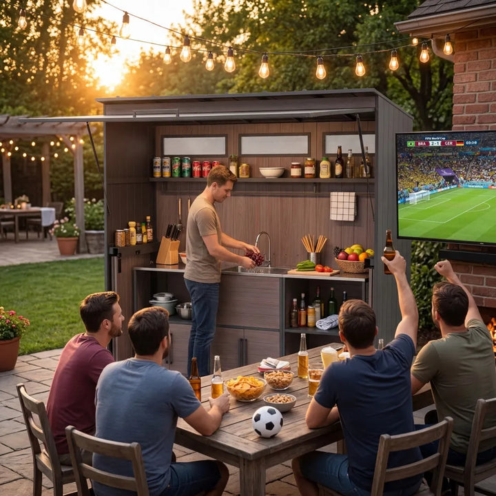 SUNJOY Garden House for Outdoor Kitchen - 94cm x 220cm