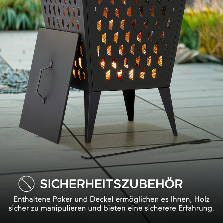 Stahl Feuerkorb ALBANI - Ø51cm, schwarz
