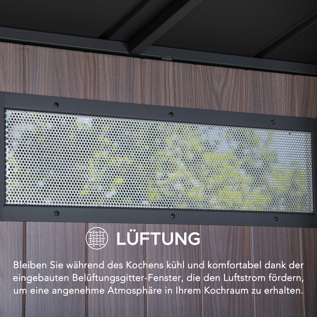 Gartenhaus MAMBO für Outdoor Küche - 94cm x 220cm