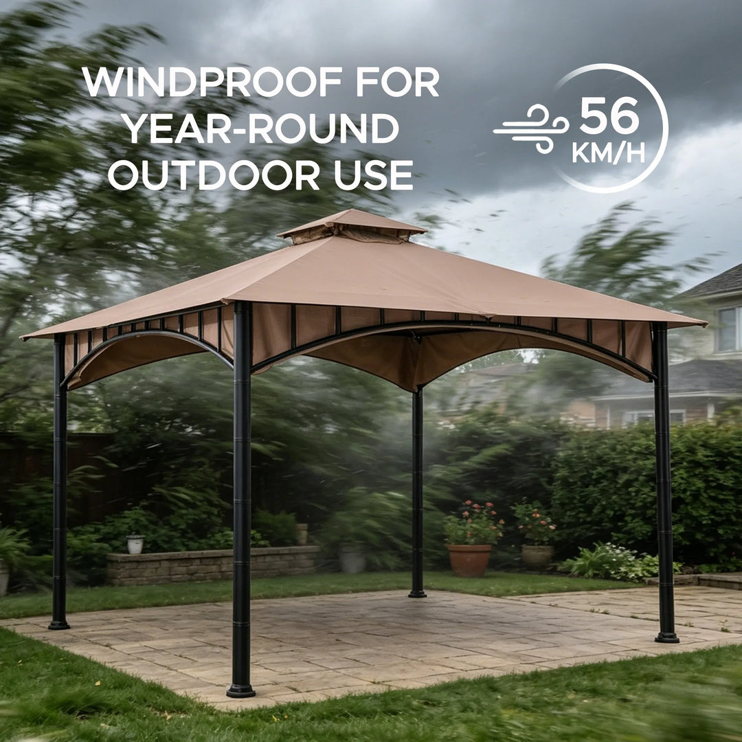 LAURO Fabric Gazebo - 340cm x 340cm