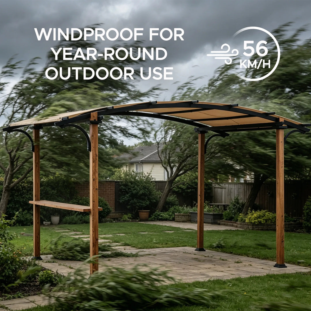 SKUTA Steel Pergola - 259cm x 406cm