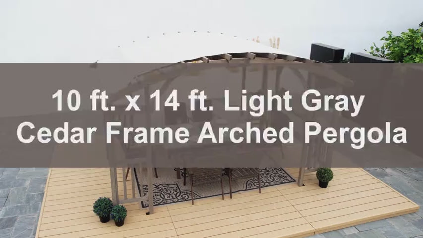 Showcase video of the Cedar Framed Arched Pergola 
