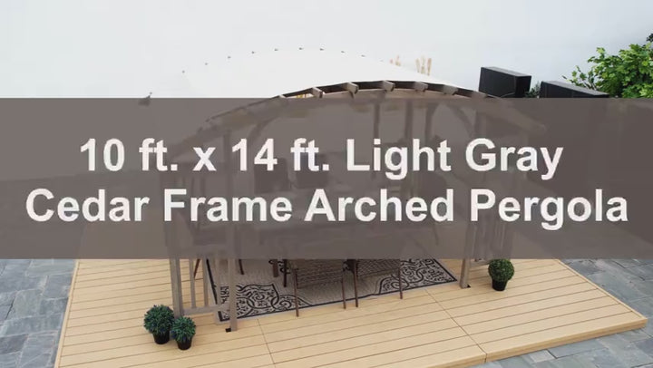 Showcase video of the Cedar Framed Arched Pergola 