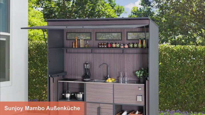 Gartenhaus MAMBO für Outdoor Küche - 94cm x 220cm
