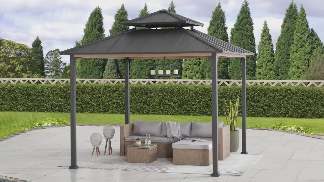 Showcase video of the 300x300cm Hardtop Gazebo
