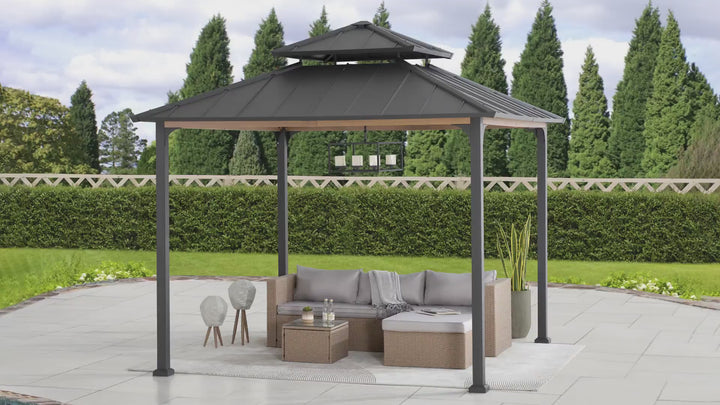 Showcase video of the 300x300cm Hardtop Gazebo