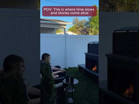 The Perfect Outdoor Fireplace for Cozy Nights – SUNJOY 58" with Chimney & Log Holders