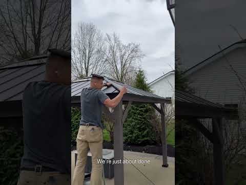 Customer Show of BRURI Cedar Wood Gazebo - 336cm x 394cm