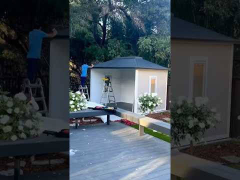 Quick Installation of A Sunjoy Backyard Shed