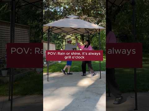 This Grill Tent Works in RAIN, SLEET & SNOW