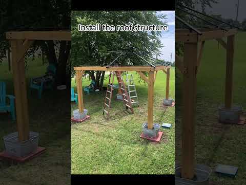 Customer Show of SUNJOY 3.3m x 3.3m Wooden Hardtop Gazebo - Warm Cedar