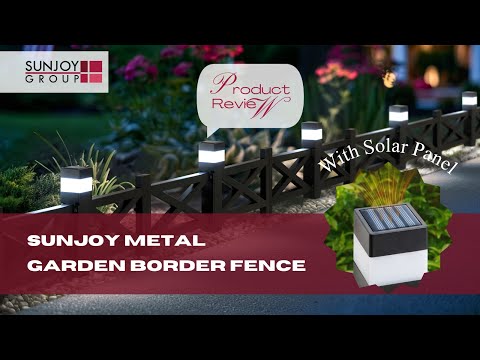 SUNJOY Garden Fence Review & Easy Install Tutorial – No Tools Needed!