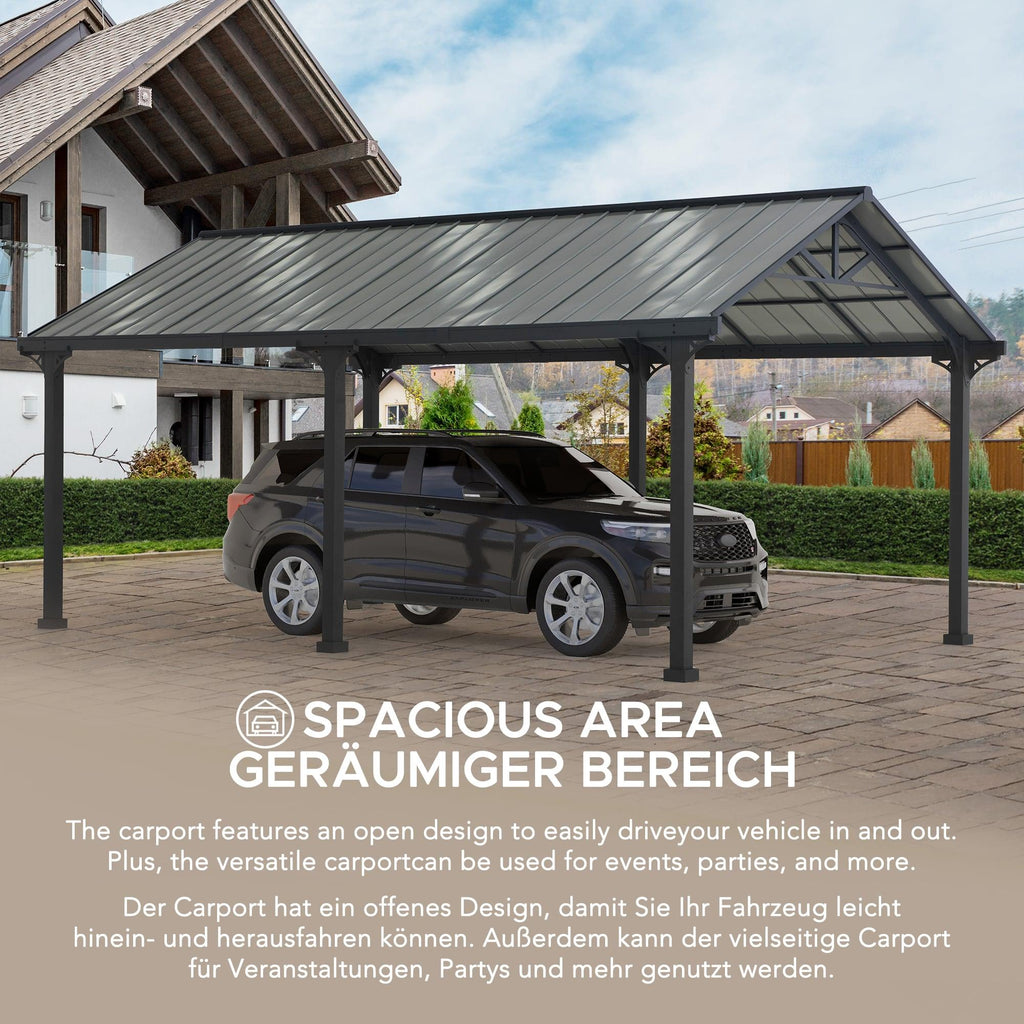 Carport EIGER - 610cm x 367cm - Sunjoy Gartenmöbel