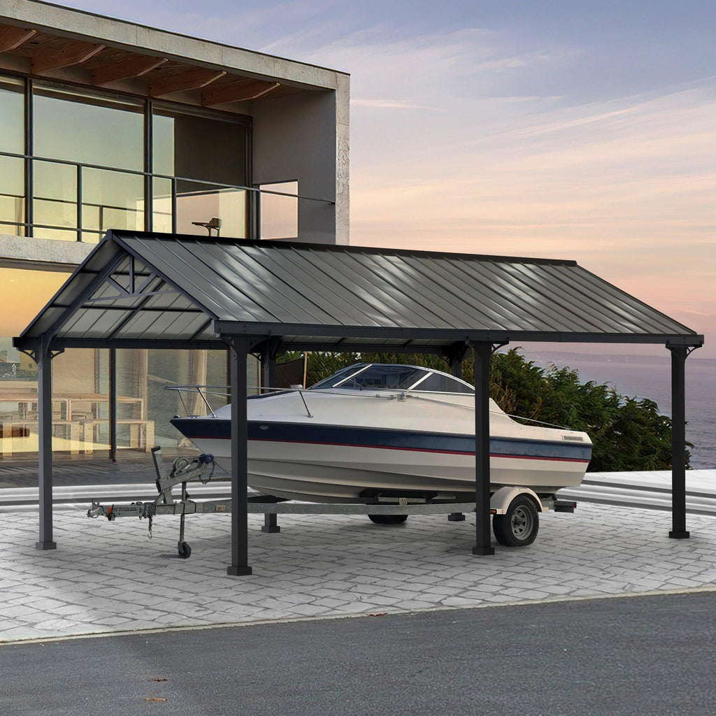 Carport EIGER - 610cm x 367cm - Sunjoy Gartenmöbel