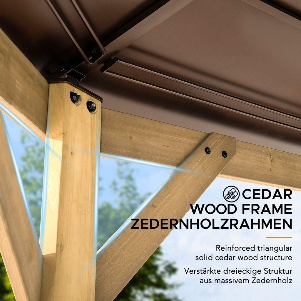 Gazebo EGGI - 395cm x 395cm - Sunjoy Gartenmöbel