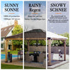 Gazebo ERNIR - 393cm x 452cm - Sunjoy Gartenmöbel