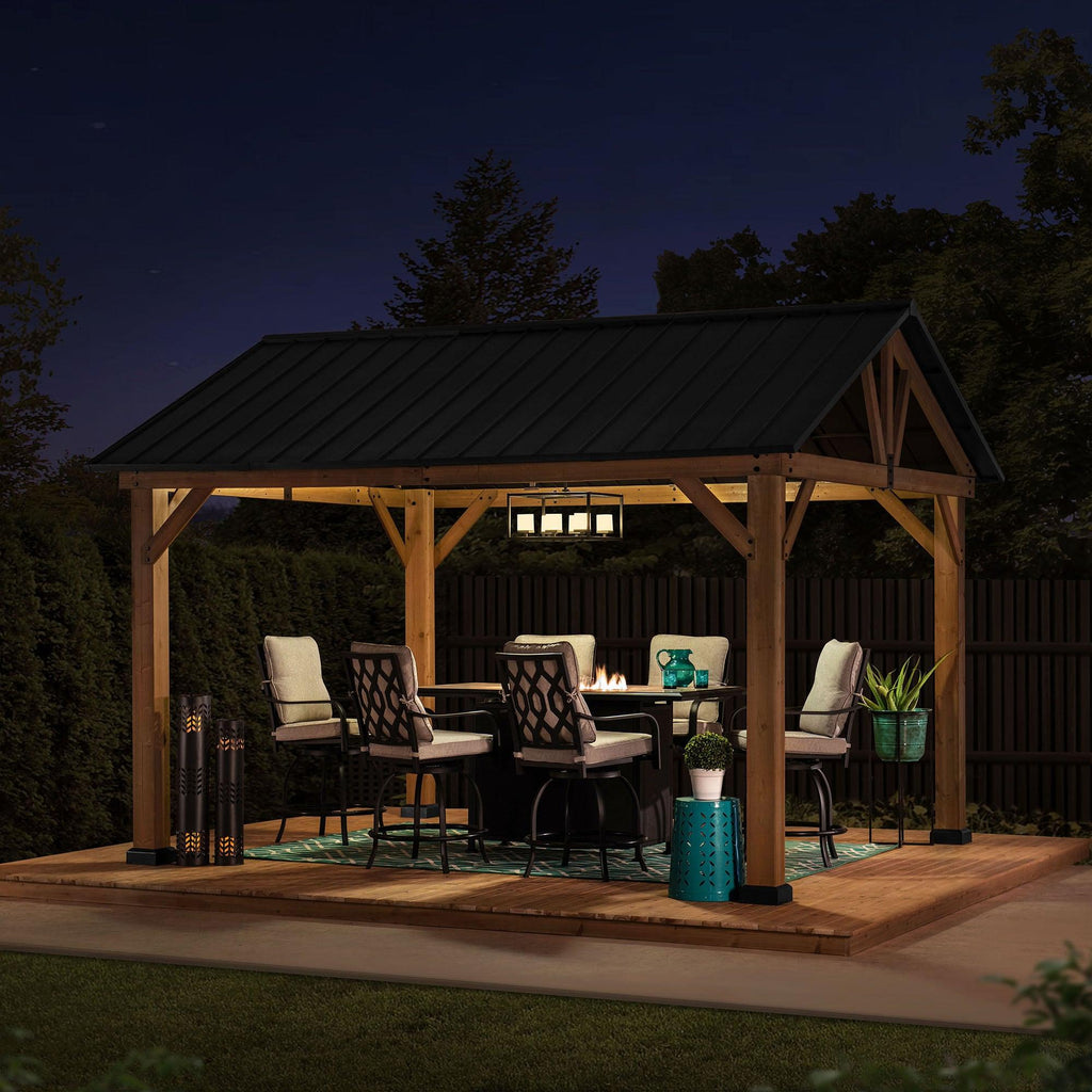 Gazebo TÖDI - 399cm x 335cm - Sunjoy Gartenmöbel