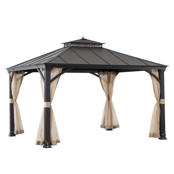 Gazebo TORRE - 385cm x 324cm - Sunjoy Gartenmöbel