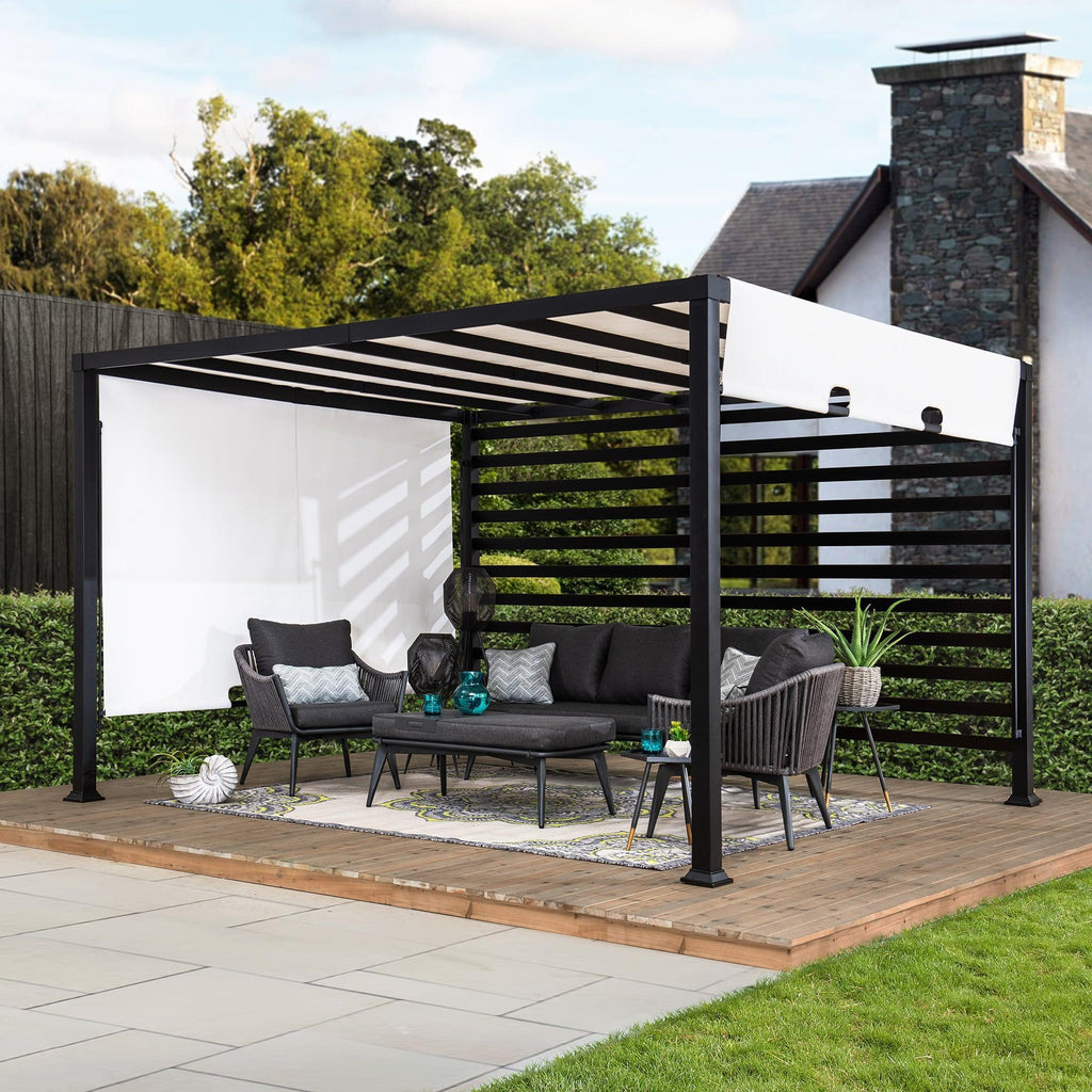 Pergola OETA - 372cm x 304cm - Sunjoy Gartenmöbel