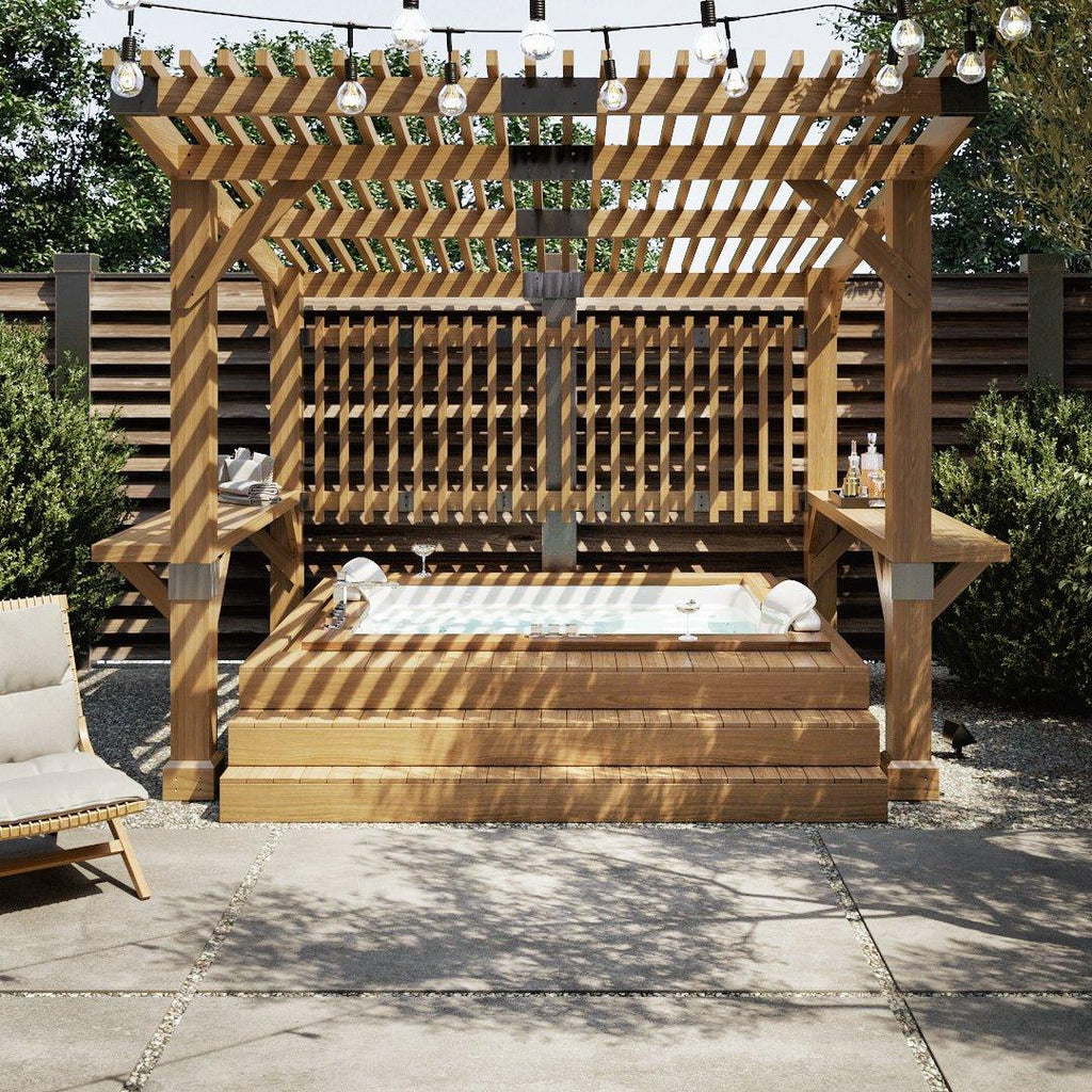 Whirlpool Pergola KRONE - 309cm x 274cm - Sunjoy Gartenmöbel