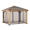 Zedernholz Gazebo Netz für 273cm x 273cm - Sunjoy Gartenmöbel