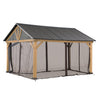 Zedernholz Gazebo Netz für 335cm x 399cm - Sunjoy Gartenmöbel