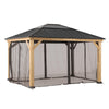 Zedernholz Gazebo Netz für 393cm x 452cm - Sunjoy Gartenmöbel