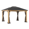 Zedernholz Gazebo Netz für 393cm x 452cm - Sunjoy Gartenmöbel