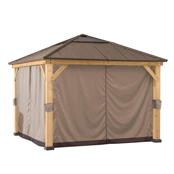 Zedernholz Gazebo Vorhang für 273cm x 273cm - Sunjoy Gartenmöbel